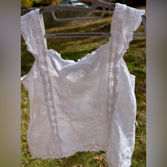 Madison Studio Lace Accent Blouse 16 white - Picture 3 of 17